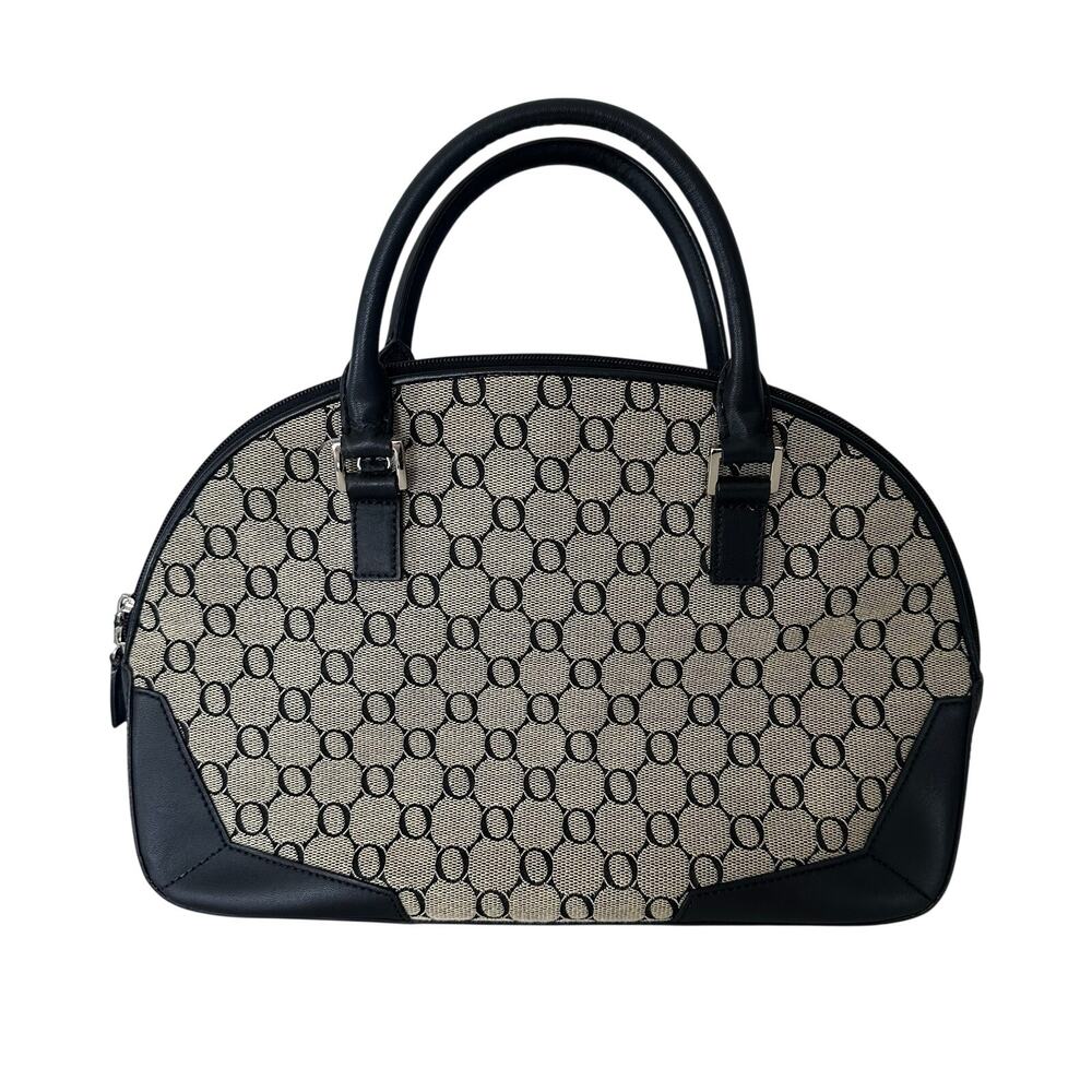 Oroton Sydney Monogram Satchel Bag Convertible Crossbody Old Money